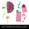 Monster High Skulltimate Secrets Garden Mysteries Playset, lėlė Venus McFlytrap su daugiau nei 19 staigmenų