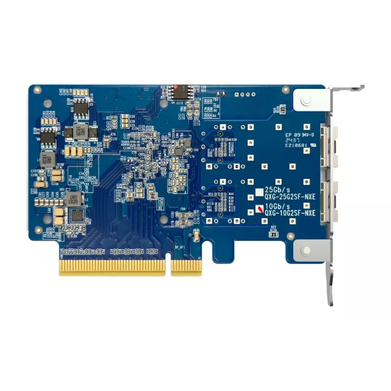 QNAP dviejų prievadų 10GbE SFP+ tinklo plėtros kortelė QXG-10G2SF-NXE PCI Express laidinė