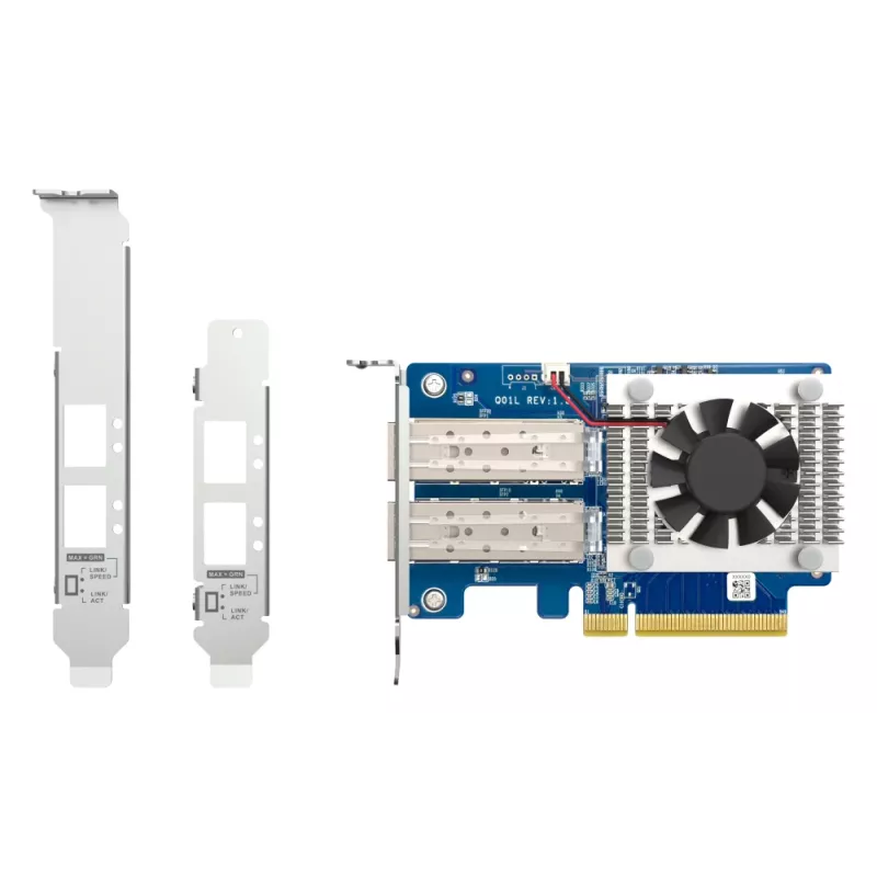 QNAP dviejų prievadų 10GbE SFP+ tinklo plėtros kortelė QXG-10G2SF-NXE PCI Express laidinė