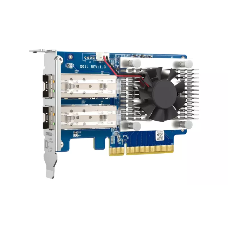 QNAP dviejų prievadų 10GbE SFP+ tinklo plėtros kortelė QXG-10G2SF-NXE PCI Express laidinė
