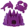 Kinetic Sand, 2 svarų purpurinis žaidimų smėlis, formuojami sensoriniai žaislai vaikams, pakartotinai užsandarinamas maišelis (pakuotė gali skirtis), nuo 3 metų