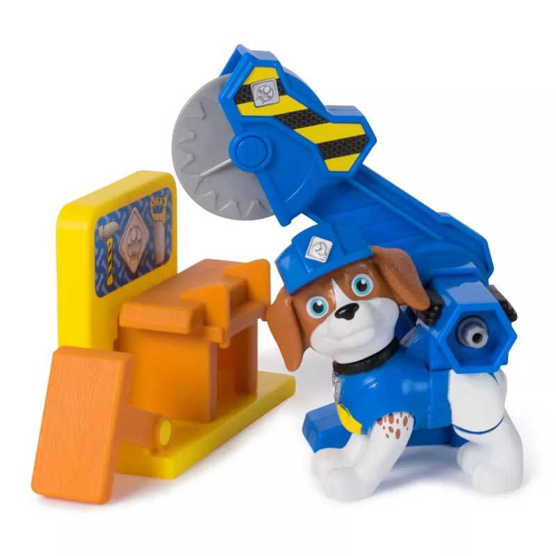 Figūrėlių rinkinys Nerūšiuotas Rubble & Wheeler Power Tool Pups su 2 įrankiais ir 2 statybų reikmenimis, amžius 3+