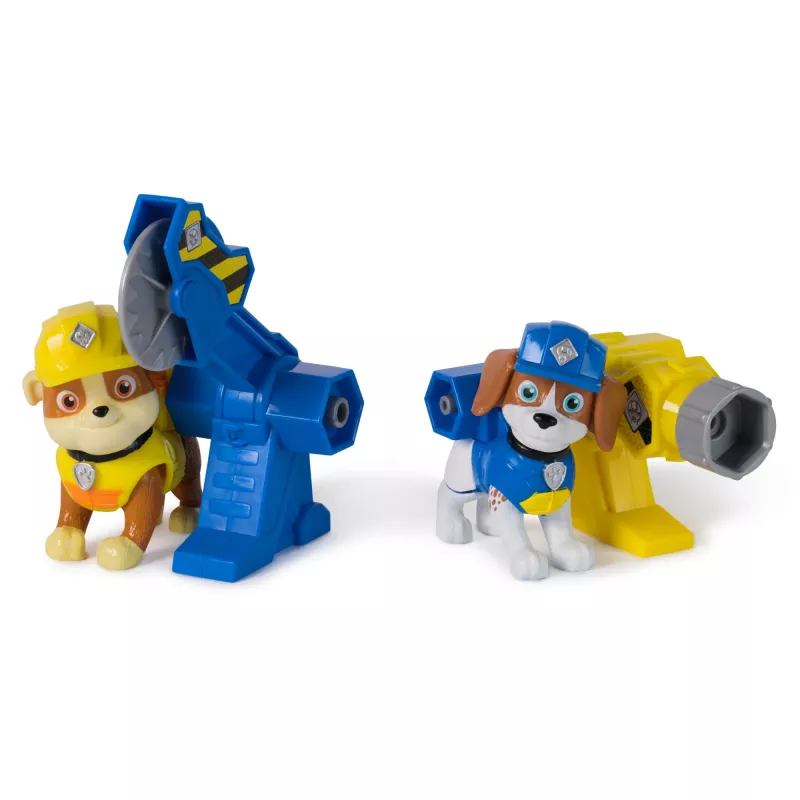 Figūrėlių rinkinys Nerūšiuotas Rubble & Wheeler Power Tool Pups su 2 įrankiais ir 2 statybų reikmenimis, amžius 3+