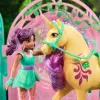 Unicorn Academy, lėlė Ava ir spalvą keičiančio Lapės arklidžių žaidimo rinkinys, Velykų dovanų idėja, 15 priedų, lėlės ir vienaragiai žaislai mergaitėms nuo 4 metų
