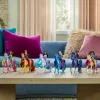Unicorn Academy, Ava ir augalų magijos lapas su apšvietimo efektu, 2 jojimo aksesuarai, lėlės ir vienaragių žaislai mergaitėms nuo 4 metų