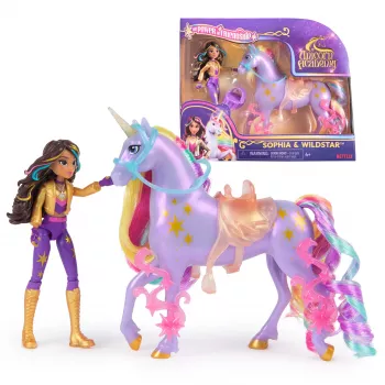 Lėlių rinkinys Spinmaster Unicorn Academy Sophia & Wildstar 168 mm