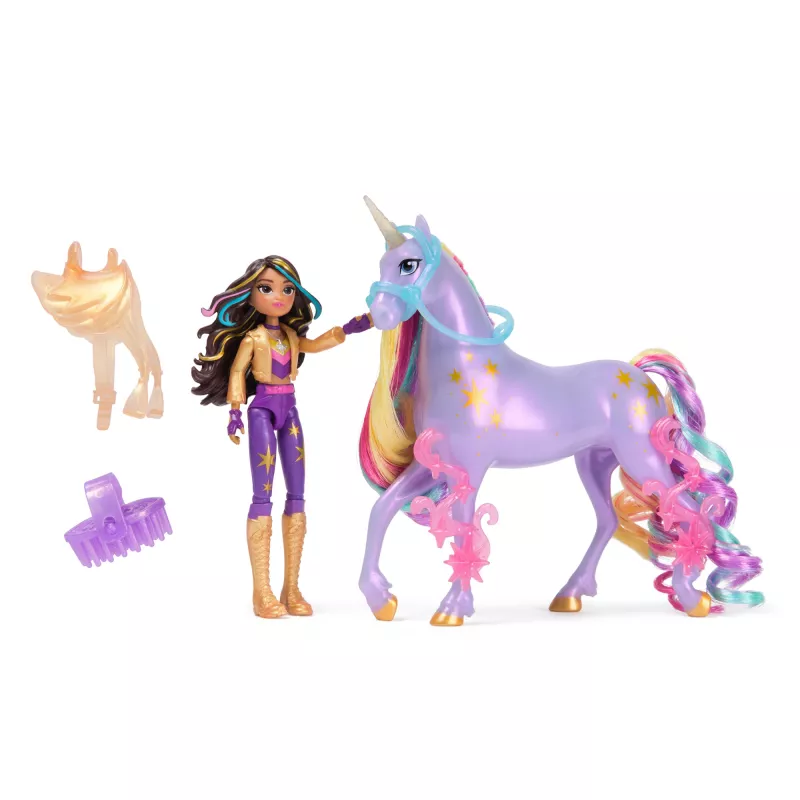 Lėlių rinkinys Spinmaster Unicorn Academy Sophia & Wildstar 168 mm