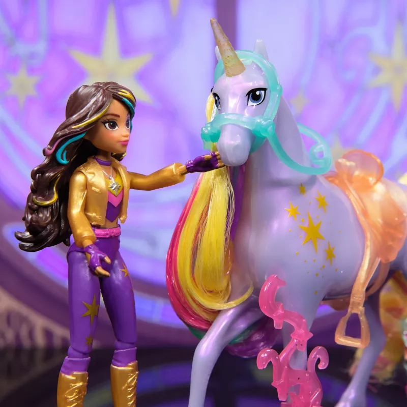 Lėlių rinkinys Spinmaster Unicorn Academy Sophia & Wildstar 168 mm