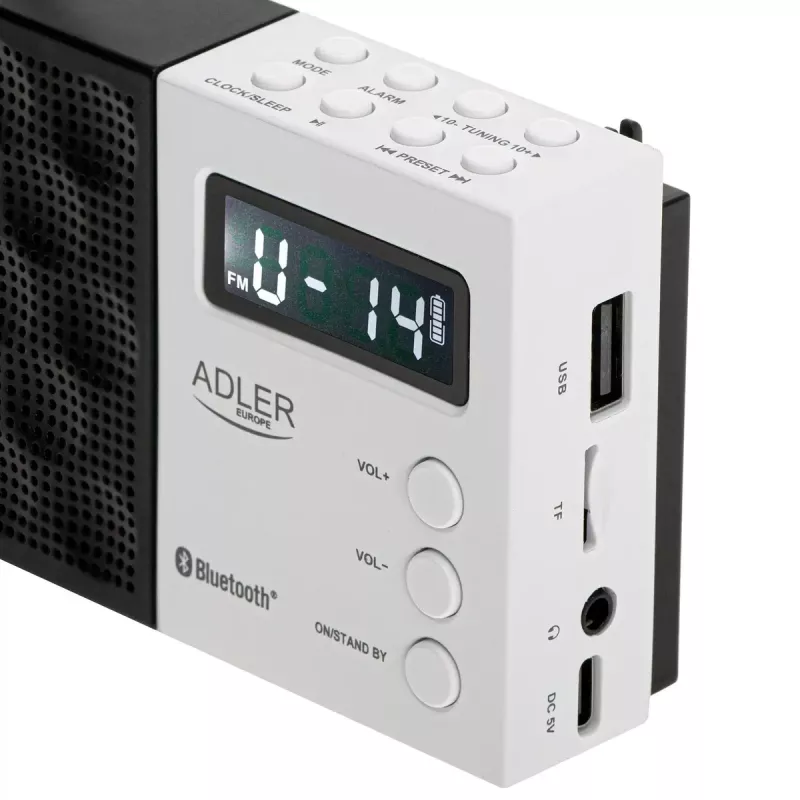 Skaitmeninis radijas Adler AD 1908 PLL AM/FM su žadintuvo funkcija