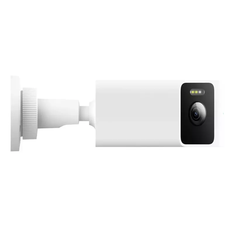 IP apsaugos kamera Xiaomi CW100 Dual — Lauko „bullet“ tipo, 3 MP (2304×1296), Wi‑Fi, lubinis/sieninis tvirtinimas, 0–360° pasukimas, IR/balti šviesos diodai, 10 m naktinio matymo
