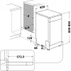 Whirlpool WSBO 3O34 PF X Pusiau įmontuojama 10 vietų nustatymų