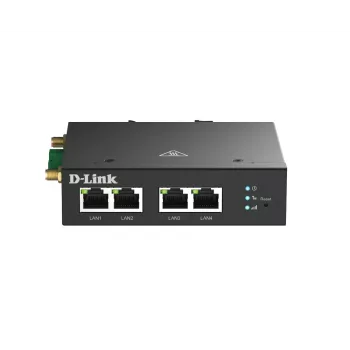 Korinio tinklo maršrutizatorius D-Link DWM-314-T 4G LTE VPN juodas DIN-bėgelio
