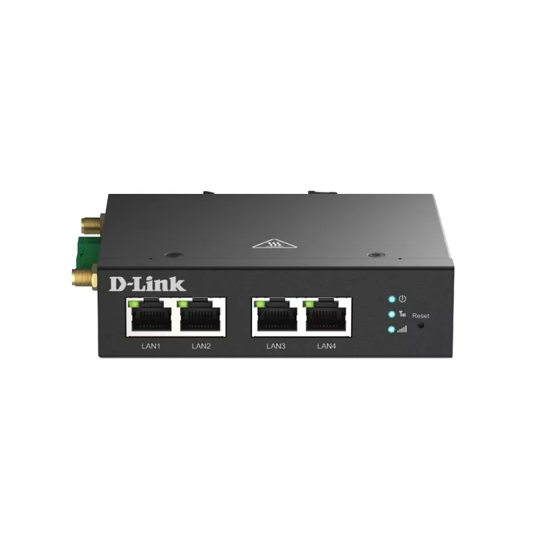 Korinio tinklo maršrutizatorius D-Link DWM-314-T 4G LTE VPN juodas DIN-bėgelio