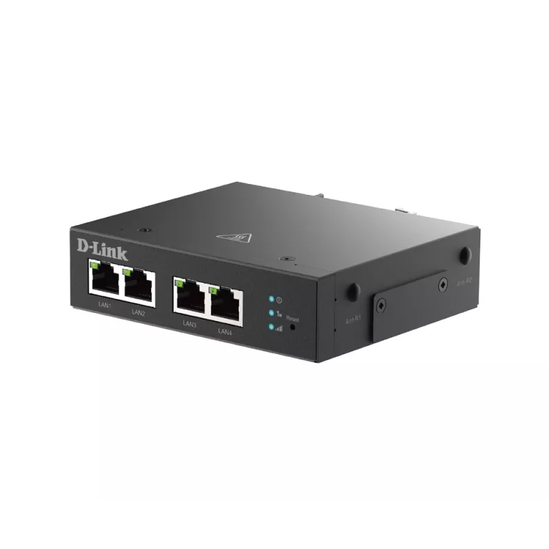 Korinio tinklo maršrutizatorius D-Link DWM-314-T 4G LTE VPN juodas DIN-bėgelio