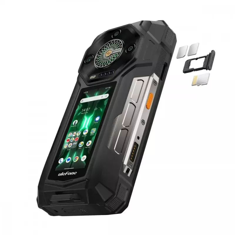 Išmanusis telefonas UleFone Armor 33 Pro 5G 6,3 col. 16 GB/512 GB juodas, energijos klasė A