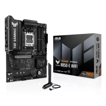 Pagrindinė plokštė ASUS TUF GAMING B850-E WIFI, AMD B850, lizdas AM5, ATX, DDR5, 4x DIMM, 3x M.2, Wi‑Fi 6E, 2.5Gb LAN