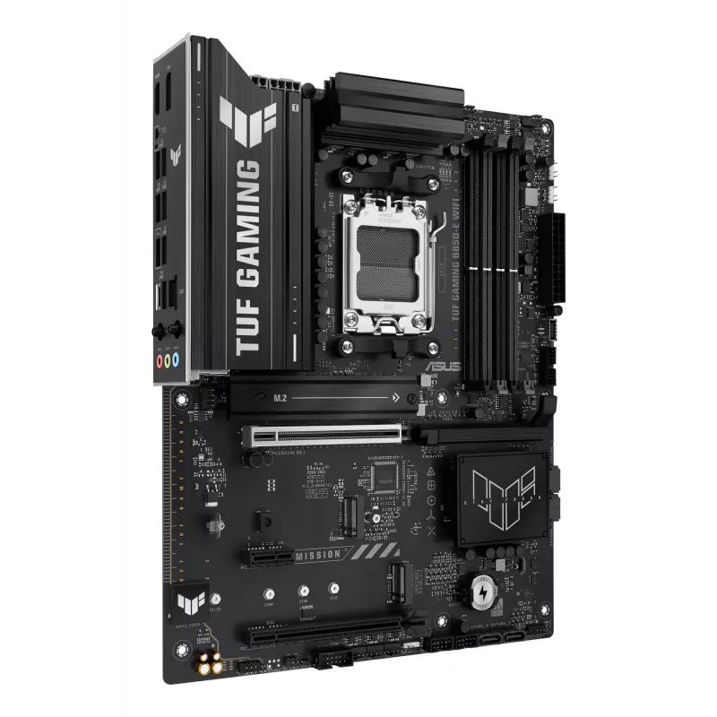 Pagrindinė plokštė ASUS TUF GAMING B850-E WIFI, AMD B850, lizdas AM5, ATX, DDR5, 4x DIMM, 3x M.2, Wi‑Fi 6E, 2.5Gb LAN