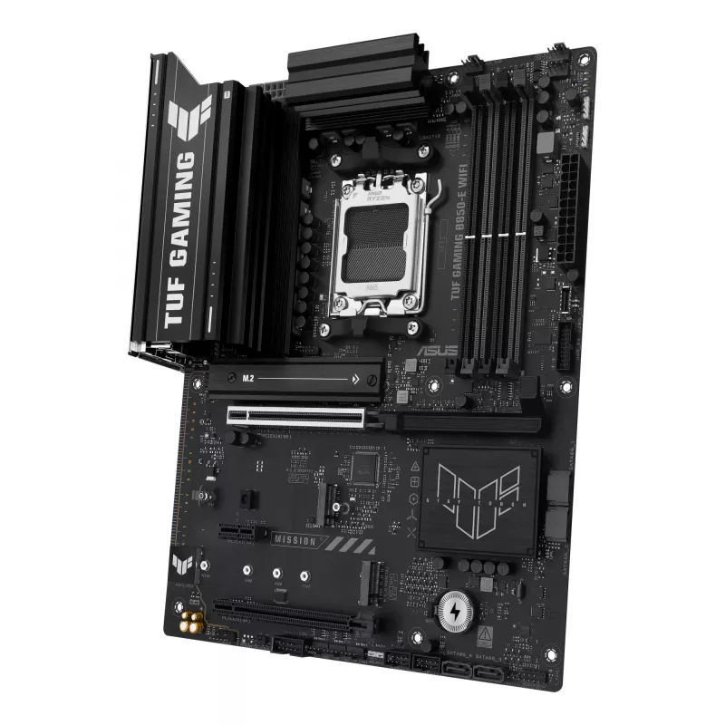 Pagrindinė plokštė ASUS TUF GAMING B850-E WIFI, AMD B850, lizdas AM5, ATX, DDR5, 4x DIMM, 3x M.2, Wi‑Fi 6E, 2.5Gb LAN