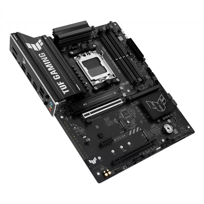 Pagrindinė plokštė ASUS TUF GAMING B850-E WIFI, AMD B850, lizdas AM5, ATX, DDR5, 4x DIMM, 3x M.2, Wi‑Fi 6E, 2.5Gb LAN