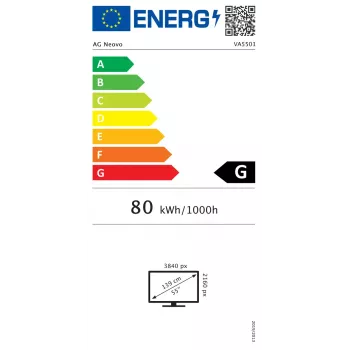 AG Neovo VA5501 Signage Display Skaitmeninės iškabos plokščiaekranis 138,7 cm (54,6 col.) LED 350 cd/m² 4K Ultra HD Juoda