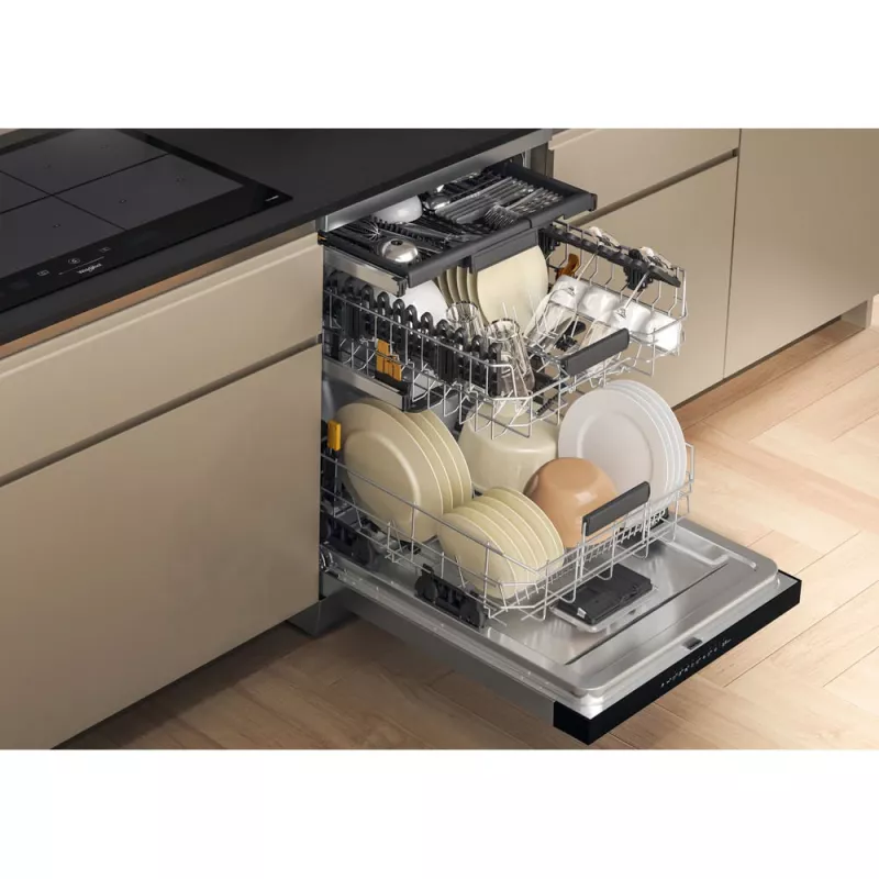 Whirlpool W7F HP33 X laisvai pastatoma indaplovė 15 vietų 43 dB