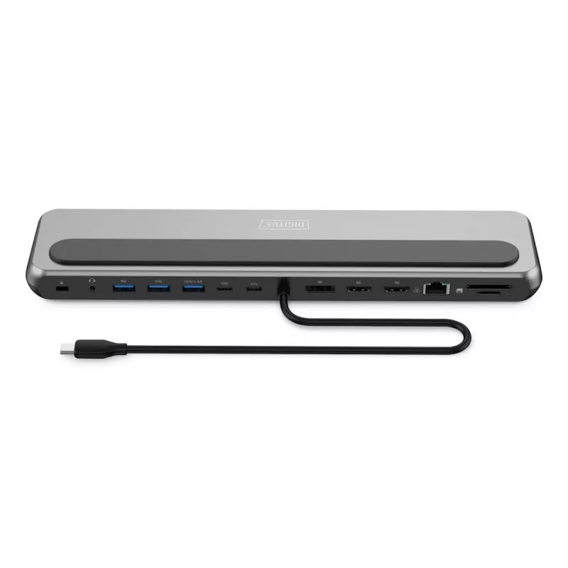 Digitus USB-C 8K prijungimo stotelė 12 prievadų USB 3.2 Gen 2 100W