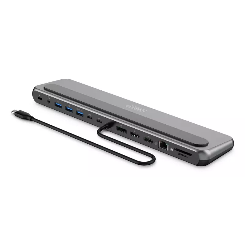 Digitus USB-C 8K prijungimo stotelė 12 prievadų USB 3.2 Gen 2 100W