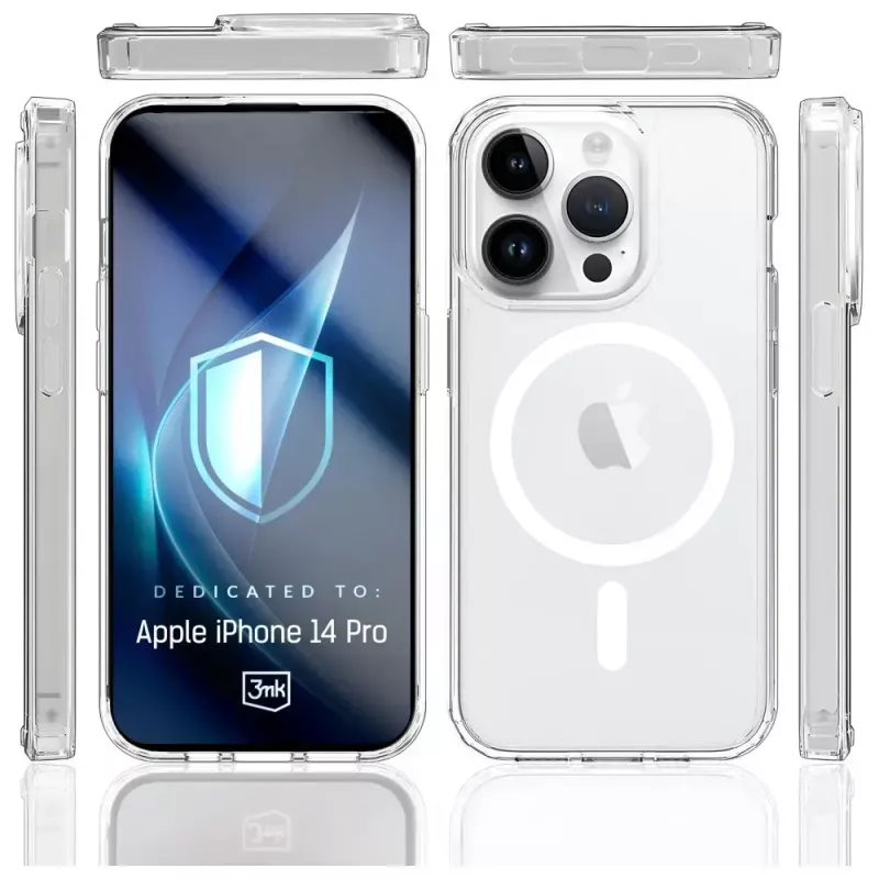 Apsauginis dėklas Armor MagCase, skirtas Apple iPhone 14 Pro, pagamintas 3MK, su magnetiniu tvirtinimu ir patvaria apsauga