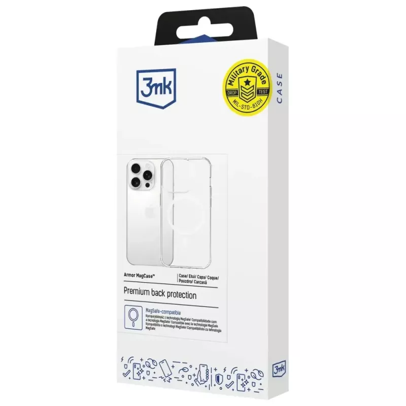Apsauginis dėklas Armor MagCase, skirtas Apple iPhone 14 Pro, pagamintas 3MK, su magnetiniu tvirtinimu ir patvaria apsauga