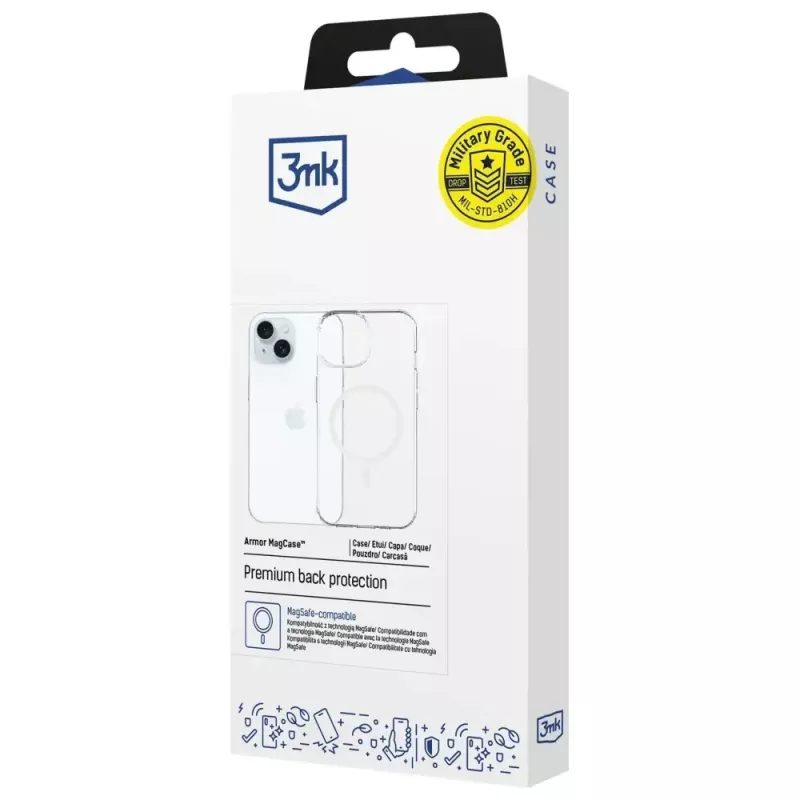 Apsauginis dėklas 3MK Armor MagCase, skirtas Apple iPhone 15 — patvarus dizainas, magnetinis suderinamumas