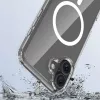 Dangtelis mobiliajam telefonui 3MK Armor MagCase, skirtas iPhone 16, 6,1 colio (15,5 cm), permatomas, PC+TPU