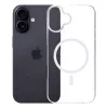 Dangtelis mobiliajam telefonui 3MK Armor MagCase, skirtas iPhone 16, 6,1 colio (15,5 cm), permatomas, PC+TPU