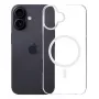 Dangtelis mobiliajam telefonui 3MK Armor MagCase, skirtas iPhone 16, 6,1 colio (15,5 cm), permatomas, PC+TPU