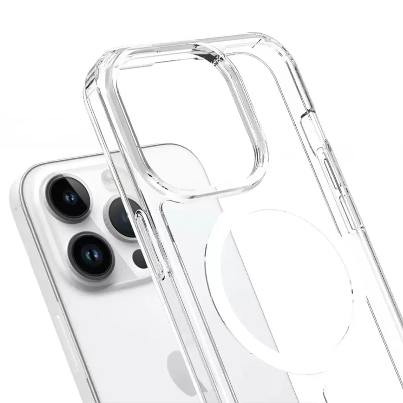 Telefono dėklas 3MK Armor MagCase Cover, skirtas iPhone 16 Pro Max, tinka 17,5 cm (6,9 colio), permatomas, PC+TPU