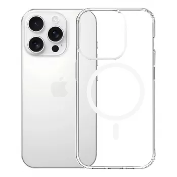 Telefono dėklas 3MK Armor MagCase Cover, skirtas iPhone 16 Pro Max, tinka 17,5 cm (6,9 colio), permatomas, PC+TPU
