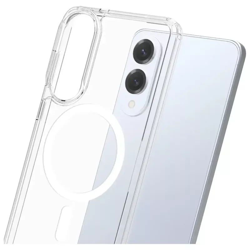 Apsauginis telefono dėklas 3MK Armor MagCase, skirtas Samsung Galaxy S25 Edge – plonas smūgiams atsparus dizainas