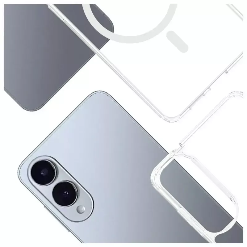 Apsauginis telefono dėklas 3MK Armor MagCase, skirtas Samsung Galaxy S25 Edge – plonas smūgiams atsparus dizainas