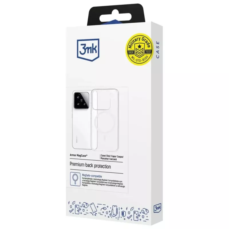 Telefono dėklas 3MK Armor MagCase, skirtas Xiaomi 15 — patvarus, lengvas apsauginis dangtelis