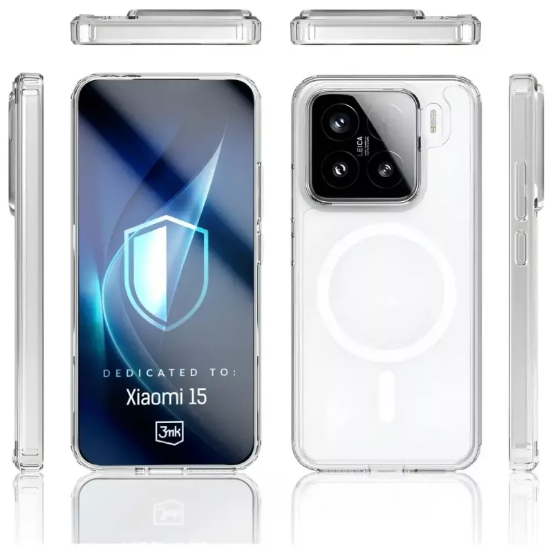Telefono dėklas 3MK Armor MagCase, skirtas Xiaomi 15 — patvarus, lengvas apsauginis dangtelis