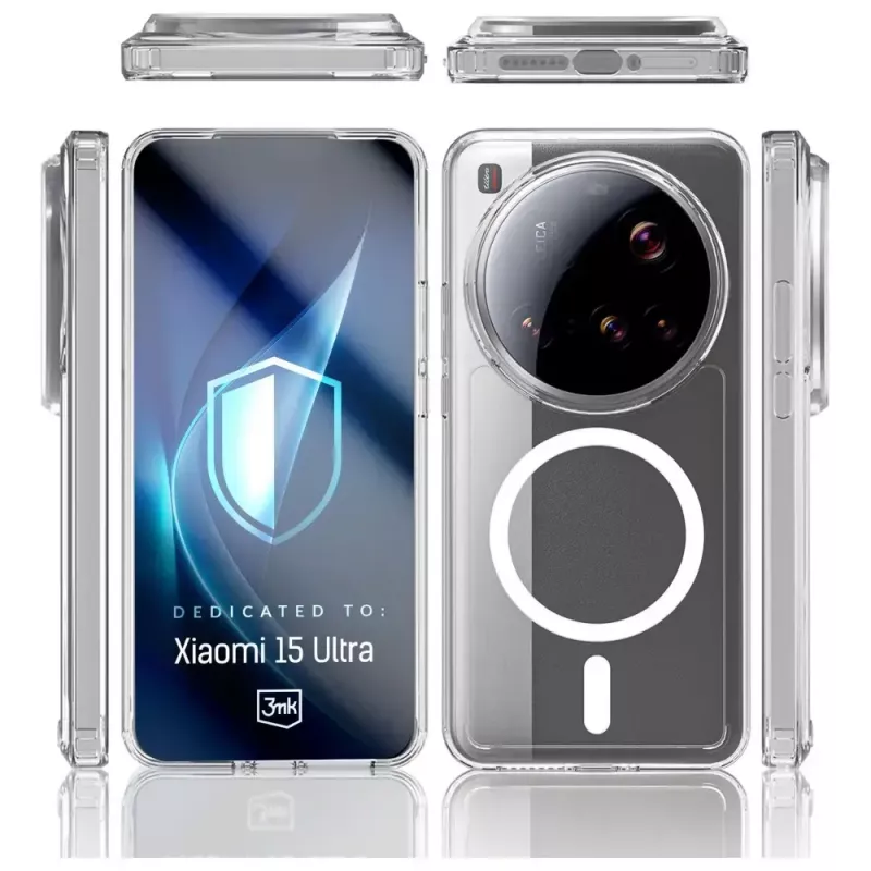 Apsauginis telefono dėklas 3MK Armor MagCase, skirtas Xiaomi 15 Ultra — patvarus, lengvas, magnetiniu būdu suderinamas dangtelis