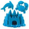 Kinetic Sand, 2 svarai mėlyno žaidimų smėlio, formuojami sensoriniai žaislai vaikams, perklijuojamas maišelis (pakuotė gali skirtis), nuo 3 metų