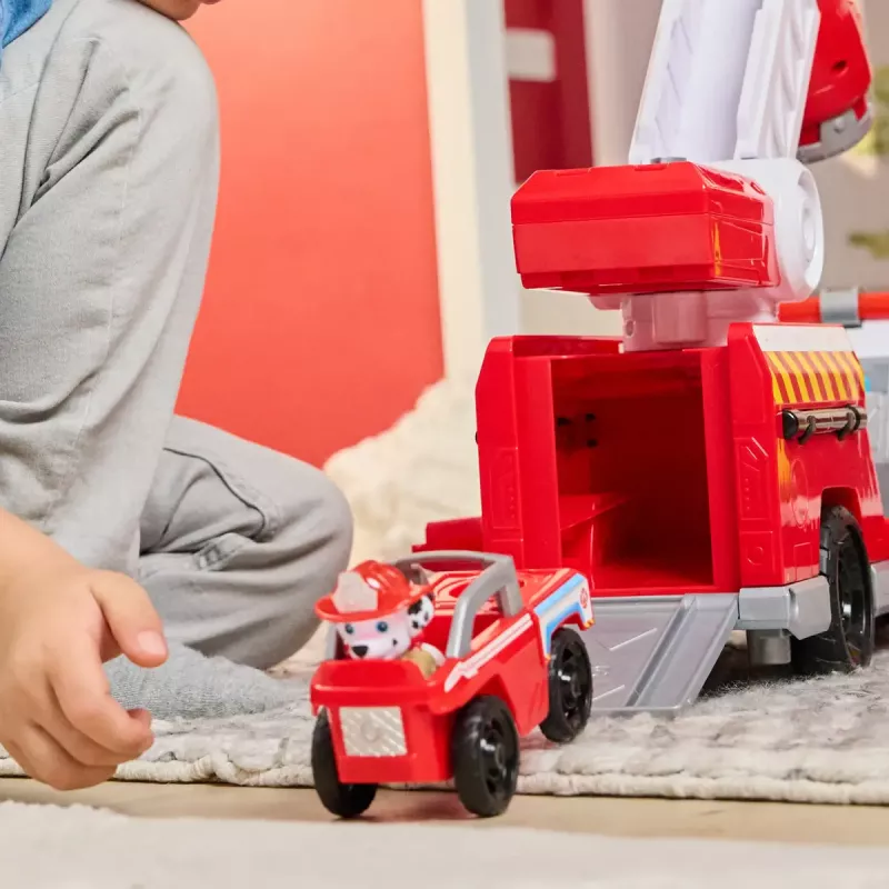 Gaisrinis automobilis PAW Patrol Rapid Reload Fire Truck su Marshall figūrėle