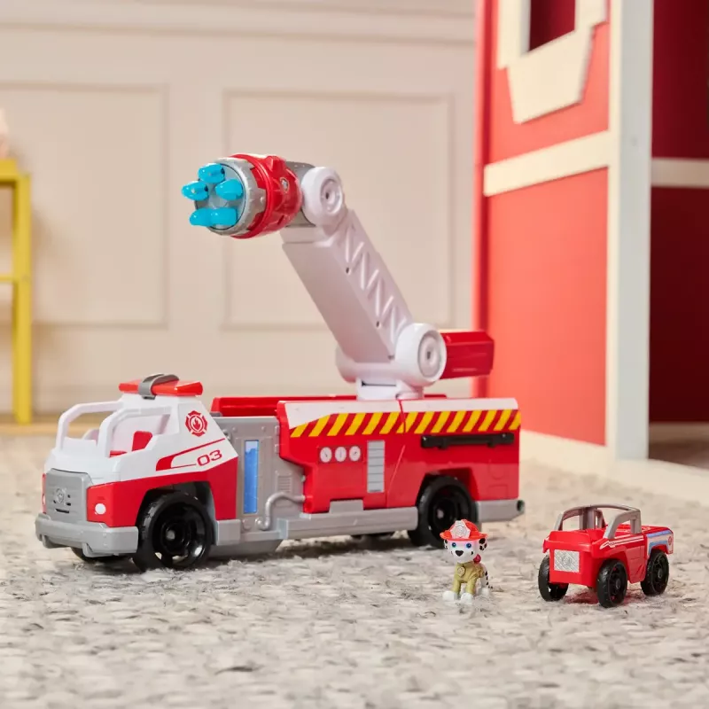 Gaisrinis automobilis PAW Patrol Rapid Reload Fire Truck su Marshall figūrėle