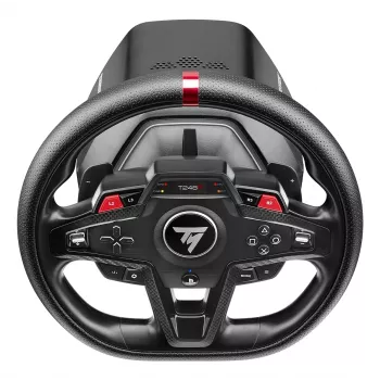 Vairas ir pedalai Thrustmaster T248R Juoda — USB, hibridinė pavara, jėgos grįžtamasis ryšys, LCD ekranas, odinis vairas