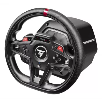 Vairas ir pedalai Thrustmaster T248R Juoda — USB, hibridinė pavara, jėgos grįžtamasis ryšys, LCD ekranas, odinis vairas