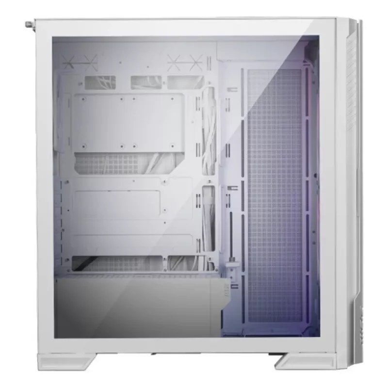 Kompiuterio korpusas MSI MPG VELOX 300R AIRFLOW PZ Midi Tower balta – ATX/EATX/MicroATX/Mini-ITX, 1×3.5 colio, 4×2.5 colio, 2×USB 3.2 Gen1, šoninis langas
