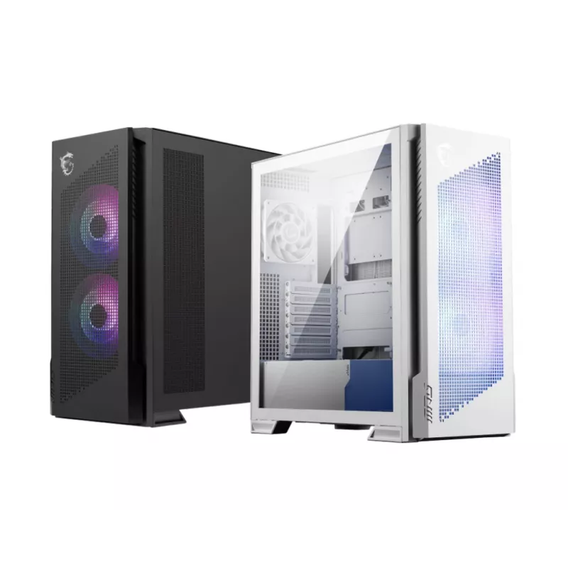 Kompiuterio korpusas MSI MPG VELOX 300R AIRFLOW PZ Midi Tower balta – ATX/EATX/MicroATX/Mini-ITX, 1×3.5 colio, 4×2.5 colio, 2×USB 3.2 Gen1, šoninis langas