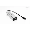 i-tec Metal USB-C Charging HUB 5 prievadų su USB-C vaizdo išvestimi 8K + Power Delivery 85W
