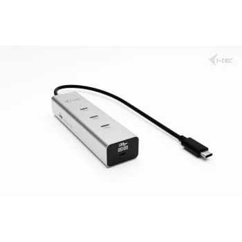 i-tec Metal USB-C Charging HUB 5 prievadų su USB-C vaizdo išvestimi 8K + Power Delivery 85W