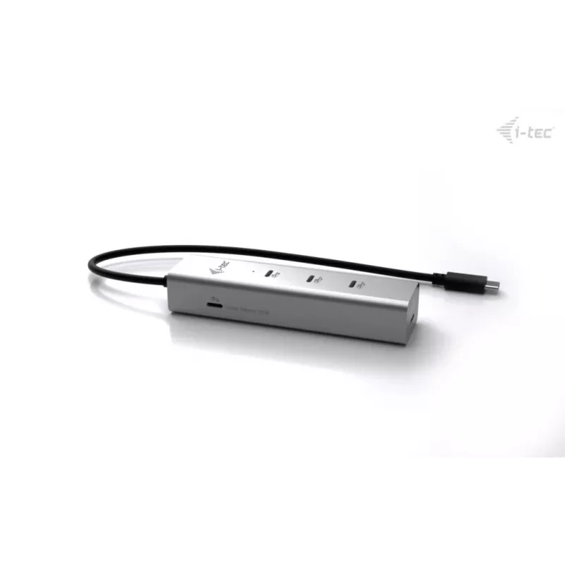 i-tec Metal USB-C Charging HUB 5 prievadų su USB-C vaizdo išvestimi 8K + Power Delivery 85W